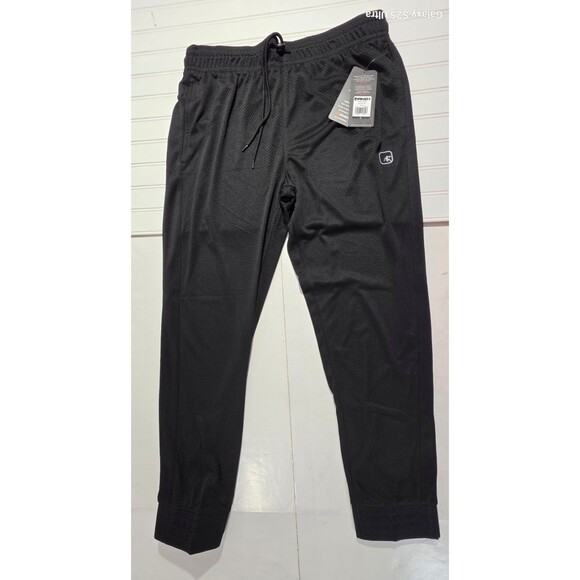 Andi Mesh Basketball Slim Fit Pants Pockets & Drawstring Jogger Men Size L Black - Picture 5 of 13